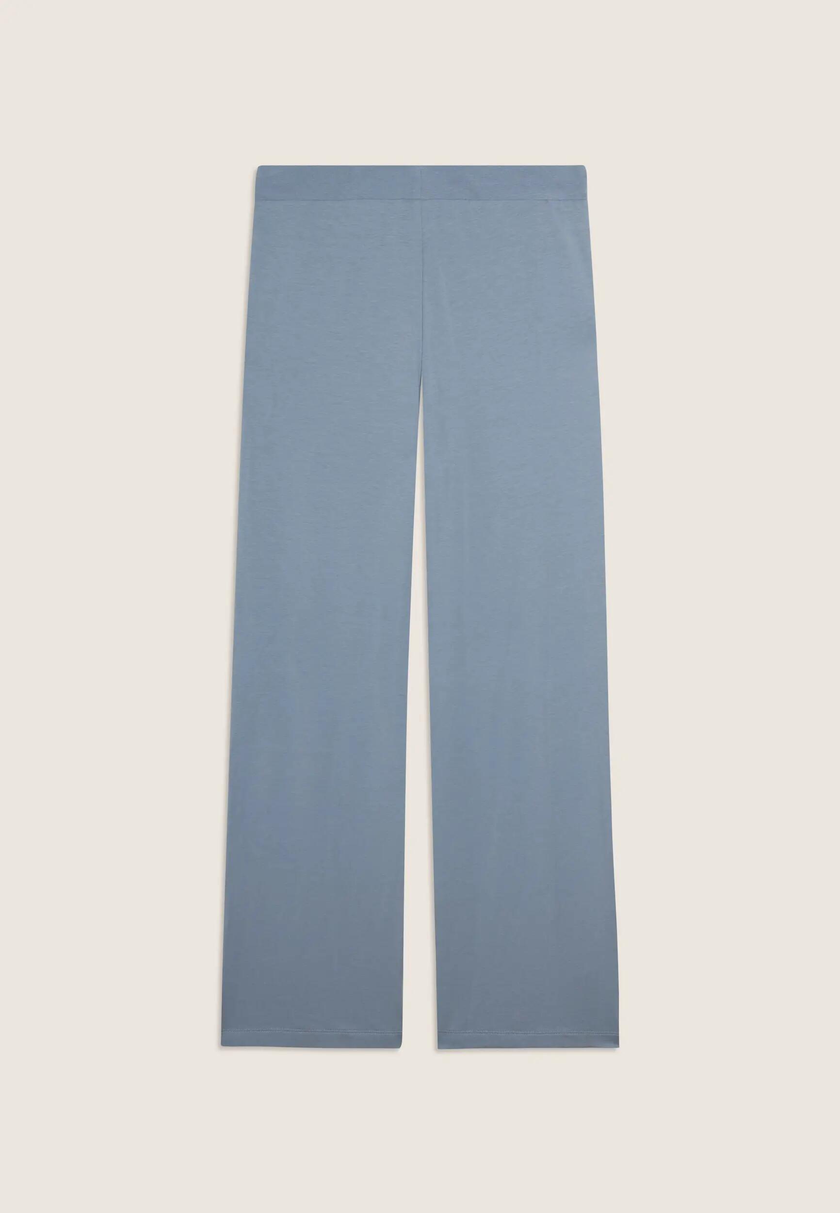 Pantalón deportivo con pernera ancha y strass 5/6