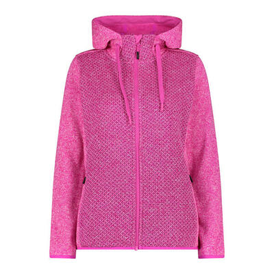 Dames wandeljas met rits en capuchon cmp