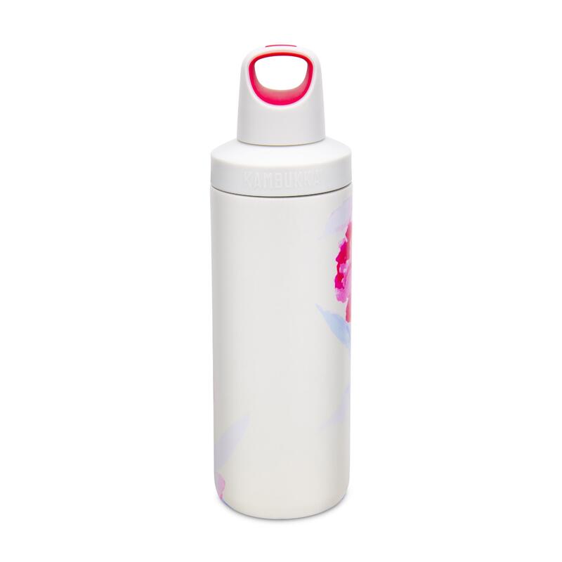 Reno Insulated Water Bottle (SS) 17oz (500ml) - Peach Puff w/ Pink Blossom