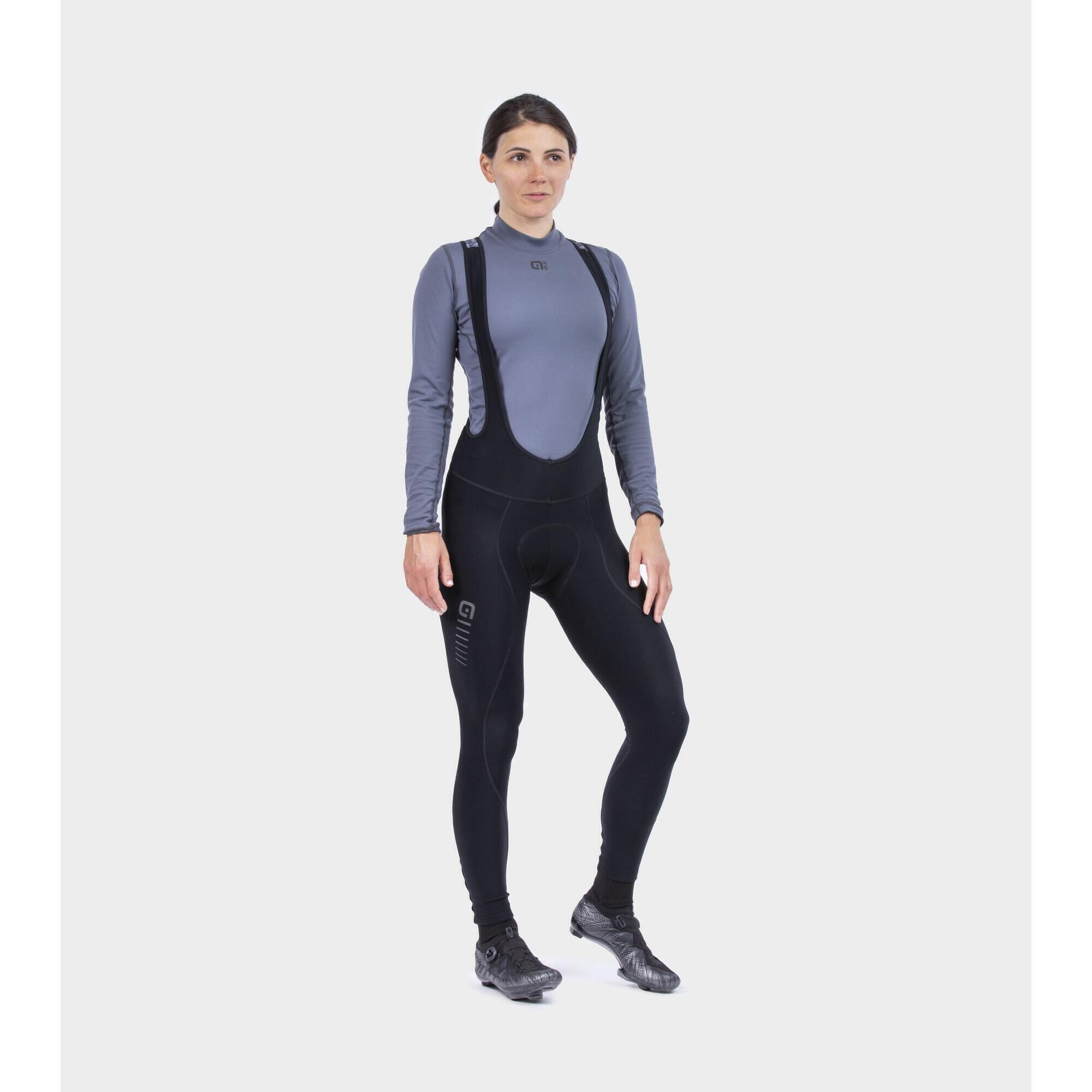 Ale Dames Lange Fietsbroek Solid Essential 3/7