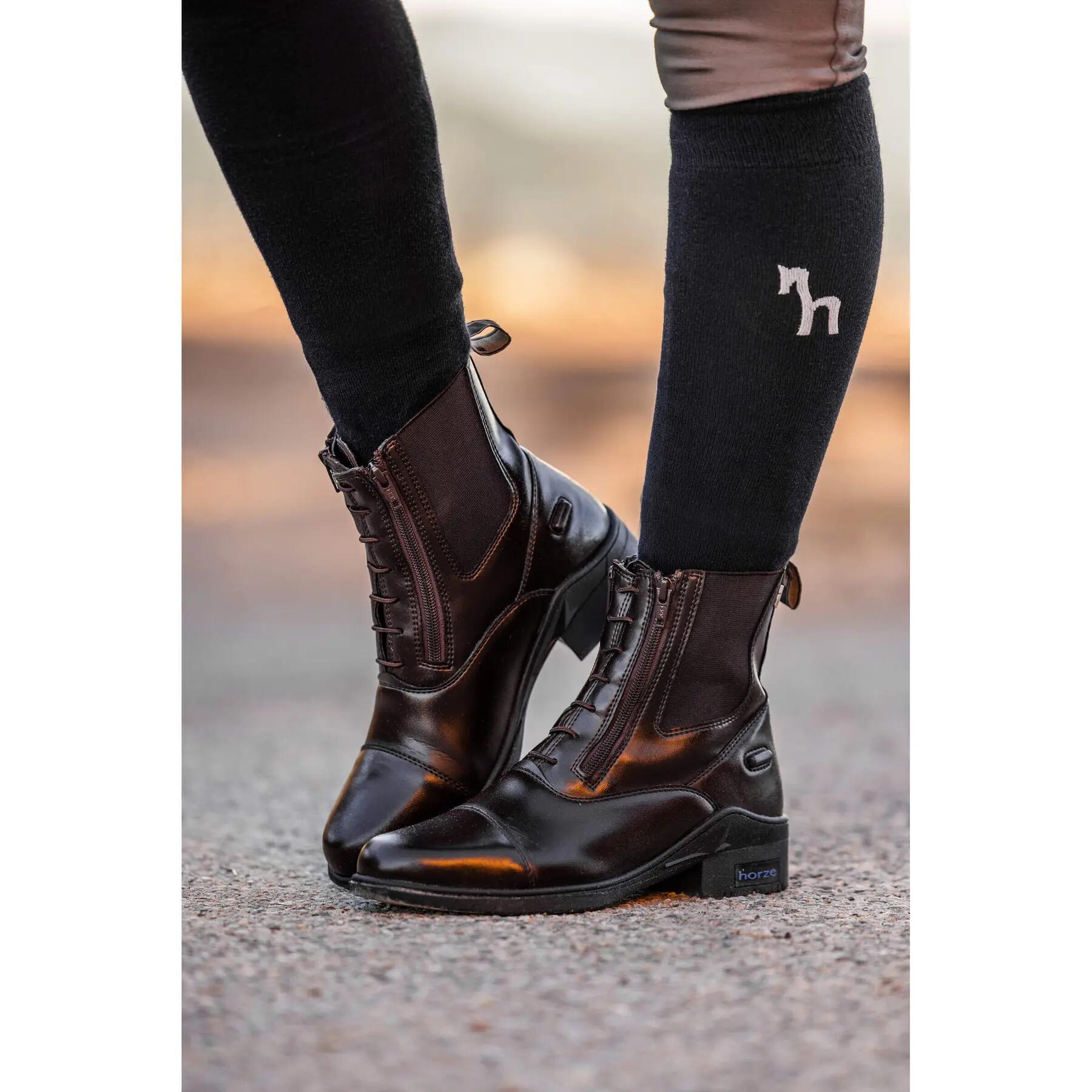 Bottes d'équitation doubel zip femme Horze Kingston Jodhpur 6/7