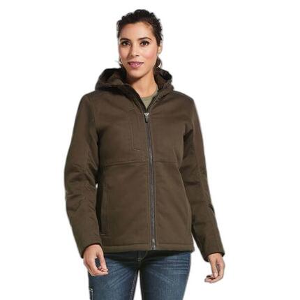 Veste imperméable à capuche femme Ariat Rebar DuraCanvas