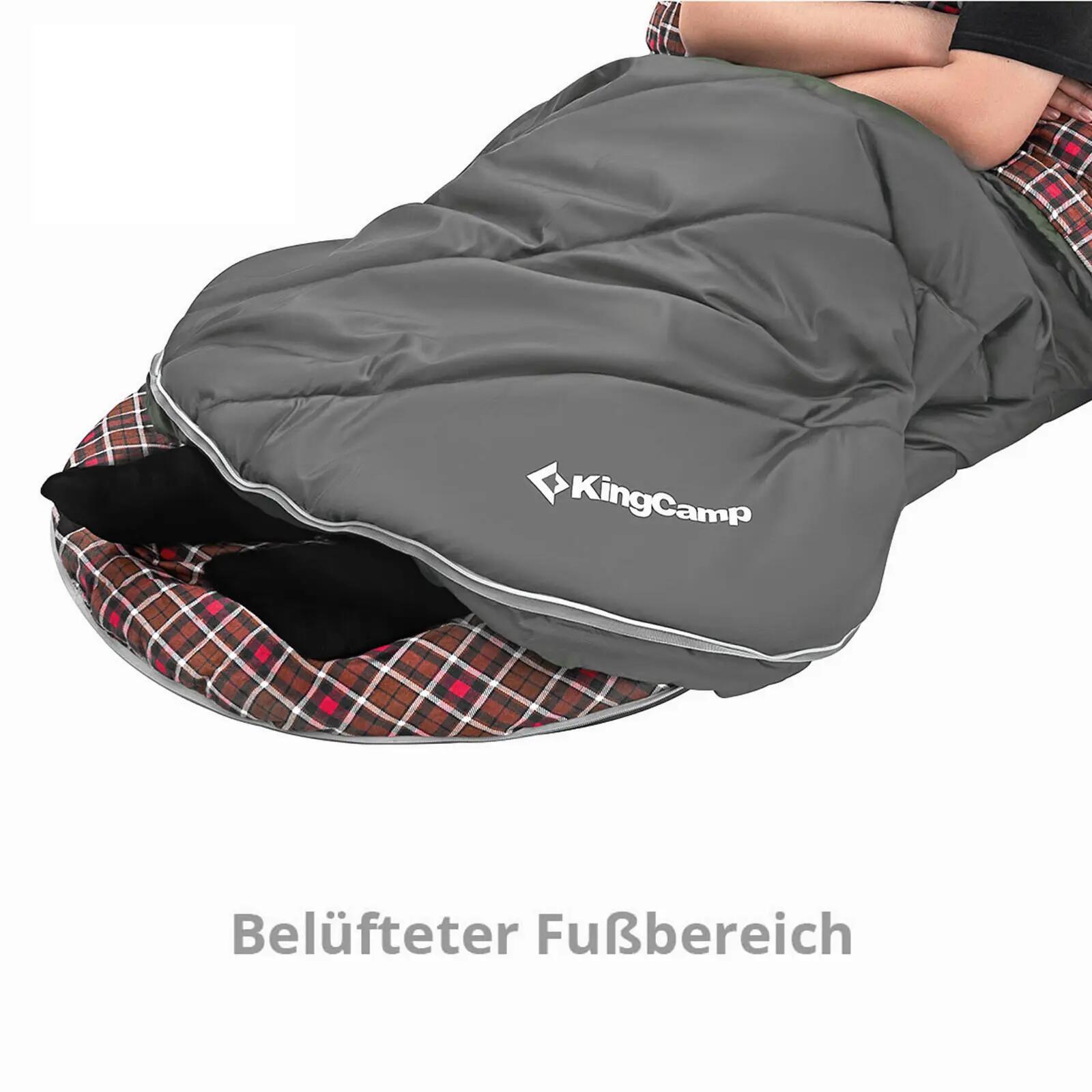 Coperta sacco a pelo Freespace 250 invernale in cotone largo 12°C 6/6