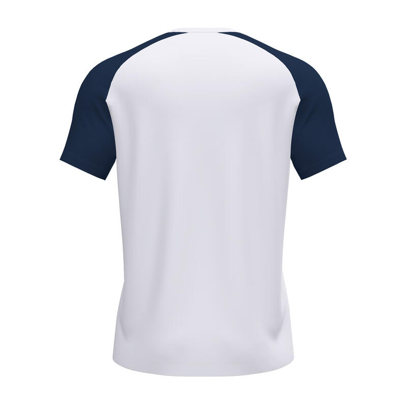 Maillot manches courtes Homme Joma Academy iv blanc bleu marine