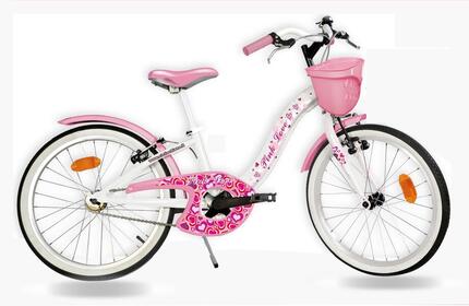 Rowerek dziewczęcy SCH Pink Love 12” z akcesoriami