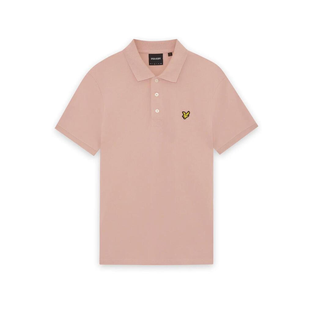 Lyle & Scott Plain Polo Shirt Pink Grapefruit