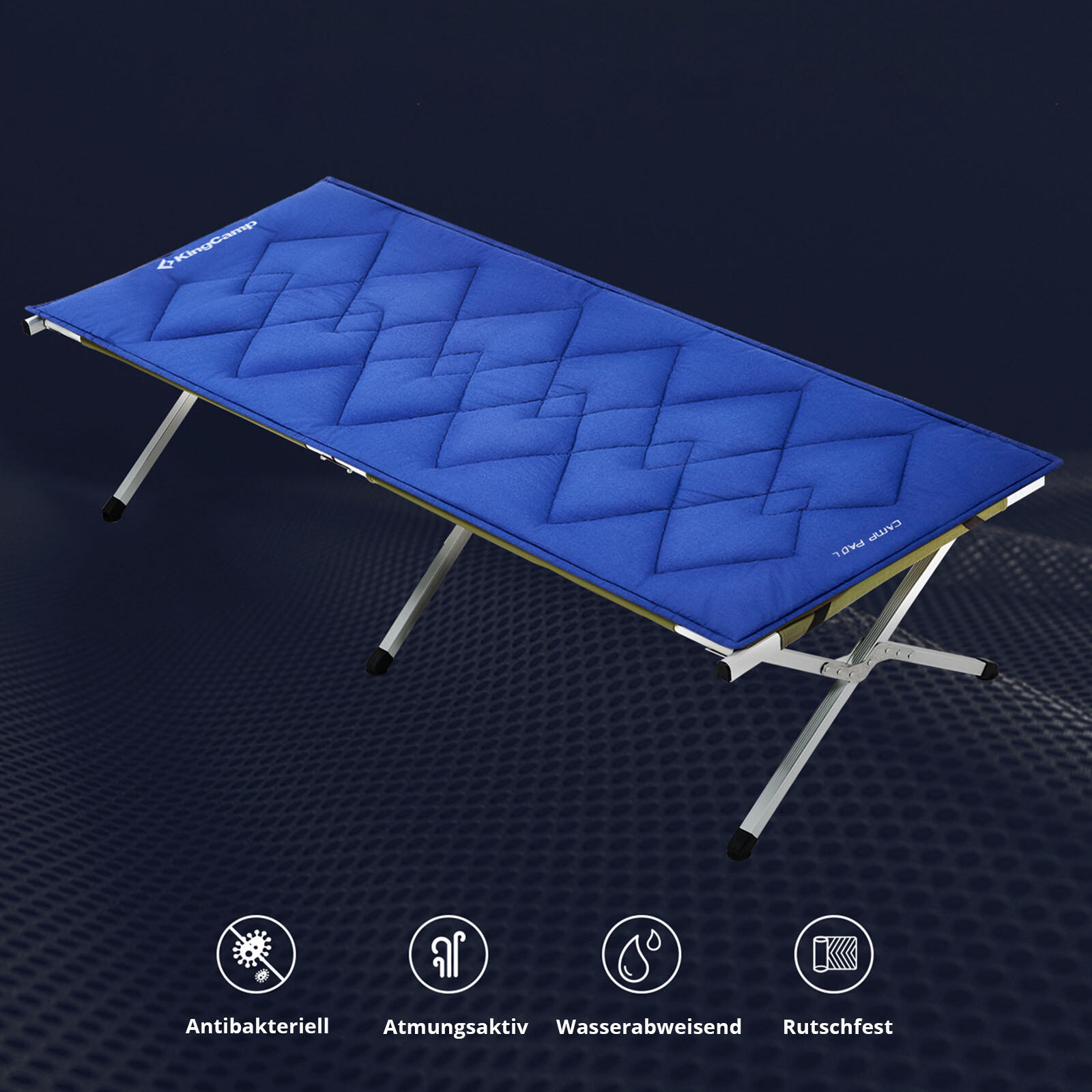 Surmatelas pour lit de camp Pad Camping pliant Housse 100% coton L 6/7