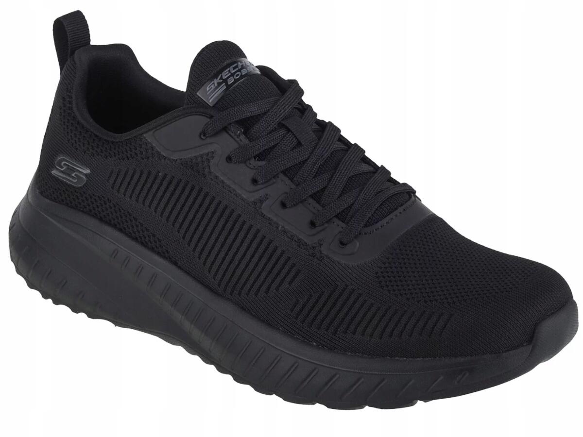 Buty Męskie Skechers Bobs Squad Chaos 118000-Bbk Czarne Lekkie Wygodne 45,5 3/7