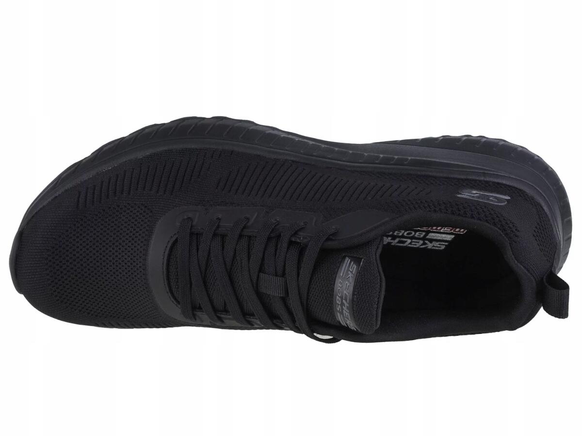 Buty Męskie Skechers Bobs Squad Chaos 118000-Bbk Czarne Lekkie Wygodne 45,5 5/7