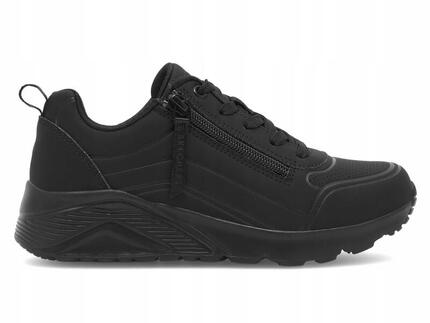 Buty Dziecięce Skechers Easy Zip 310387L-Bbk Sportowe Na Co Dzień Czarne 34