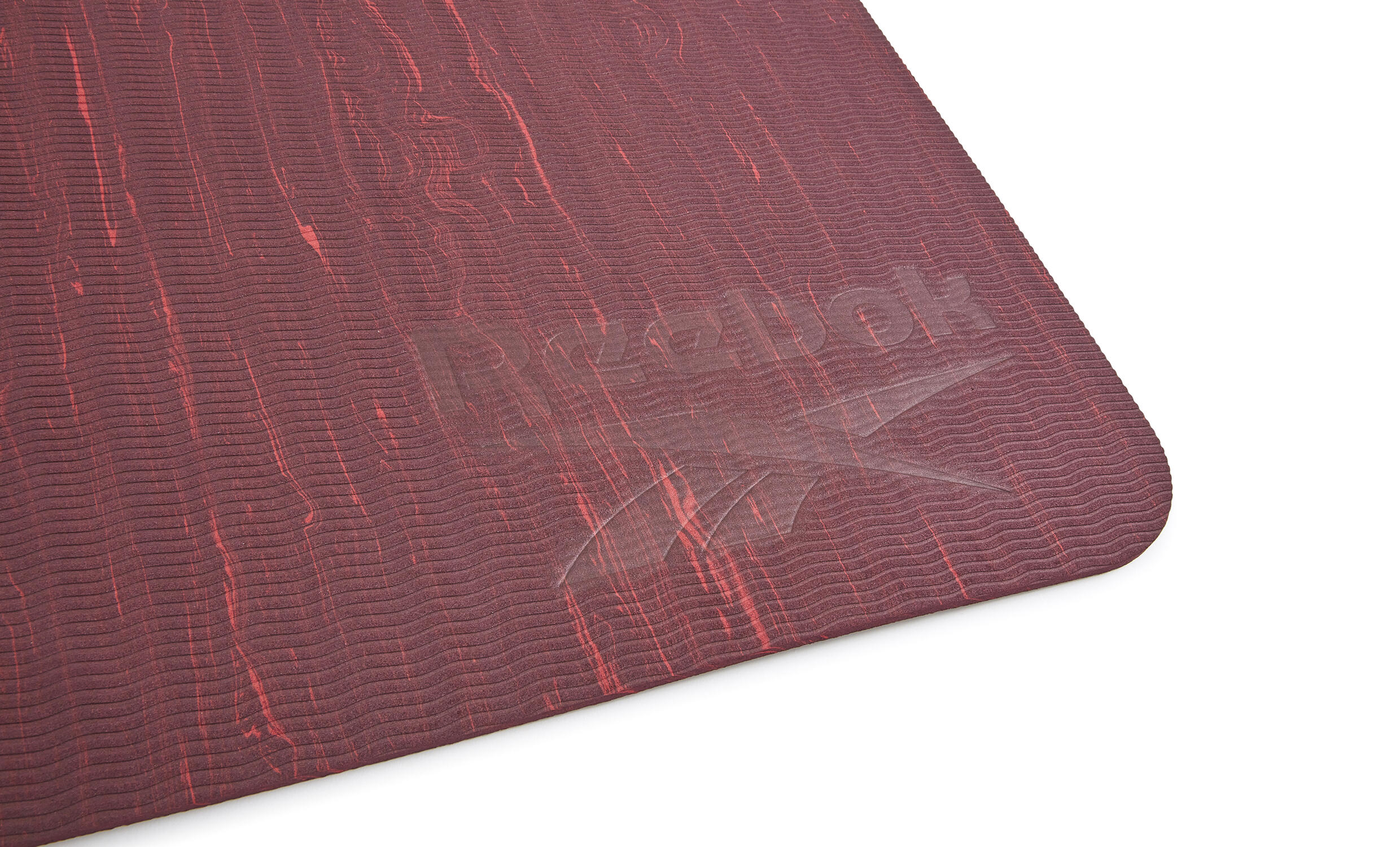 Tapis de yoga Reebok Camo, 5 mm, rouge/marron 3/5