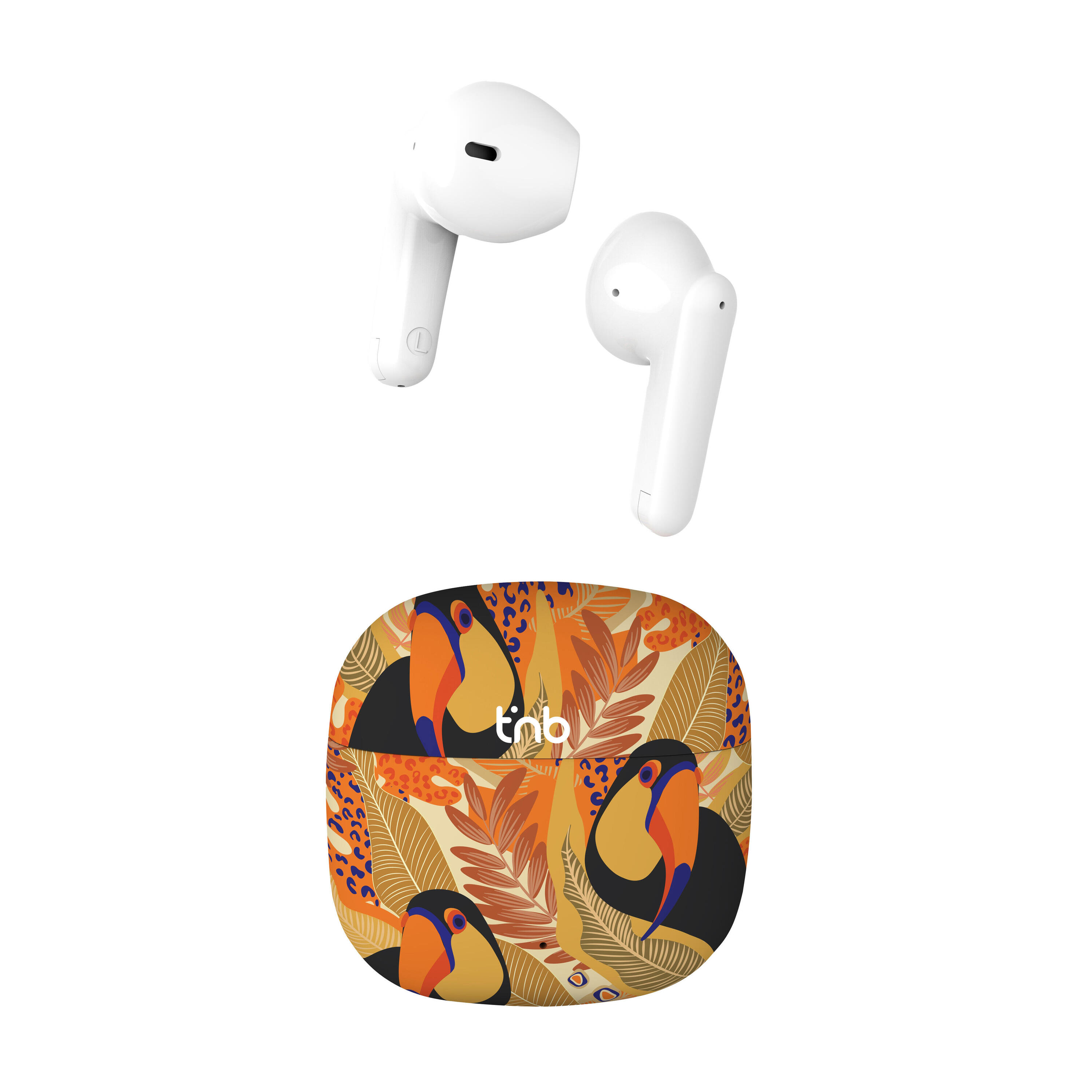 Auricolari Wireless con Custodia di Ricarica T'NB TOUCAN Giallo 2/3