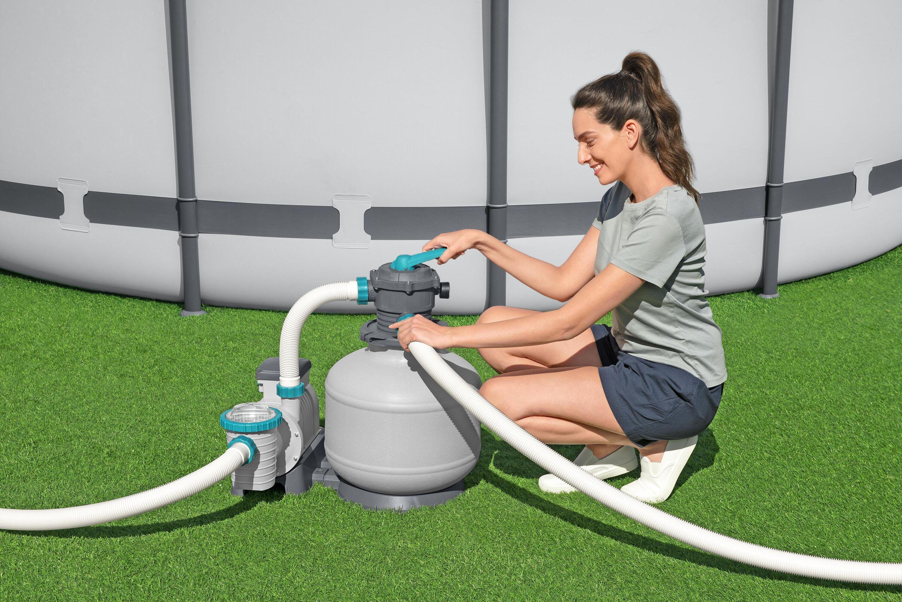 Bomba de filtragem de Areia para piscinas destacáveis Bestway 11.355 l/h 4/7