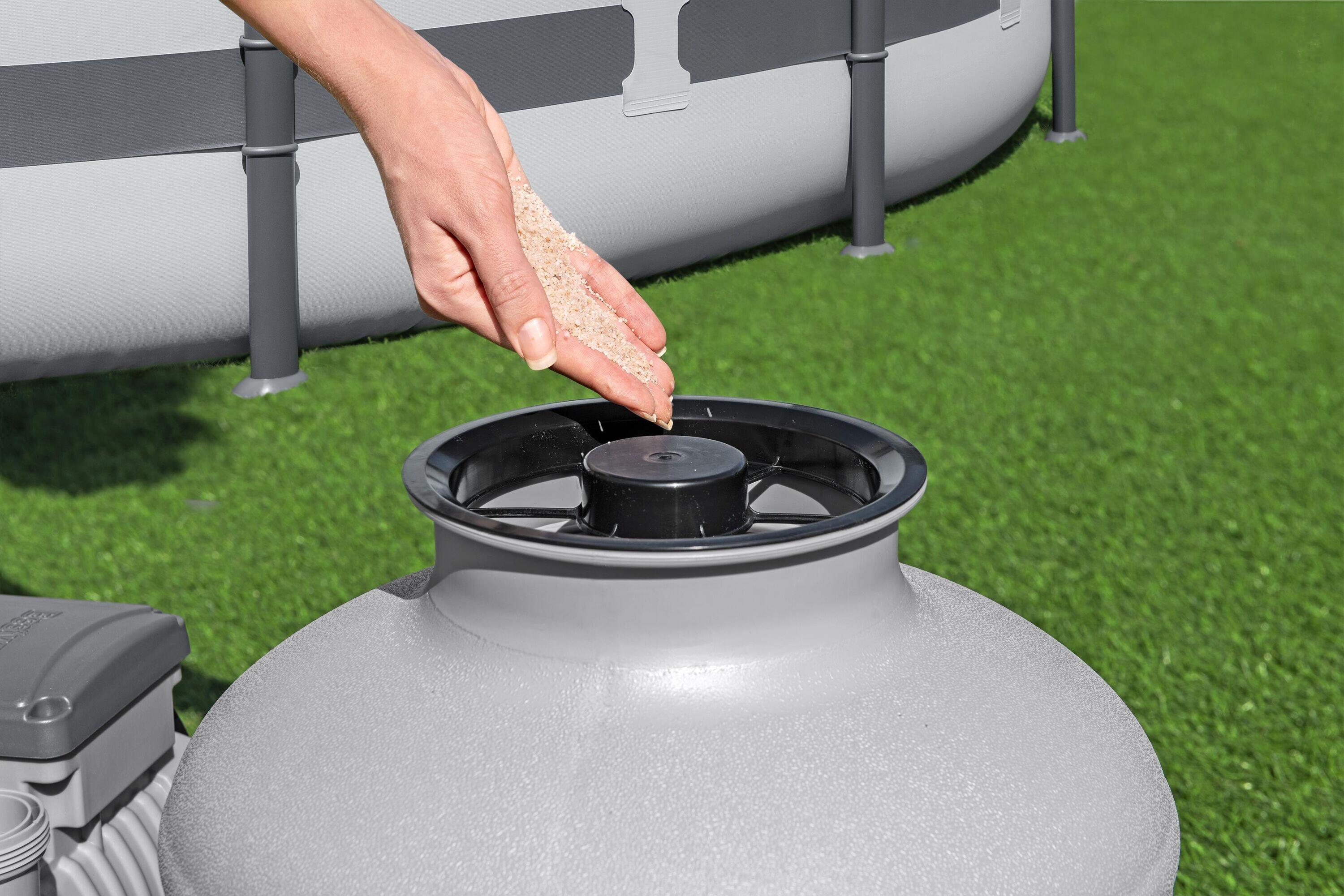 Bomba de filtragem de Areia para piscinas destacáveis Bestway 11.355 l/h 6/7