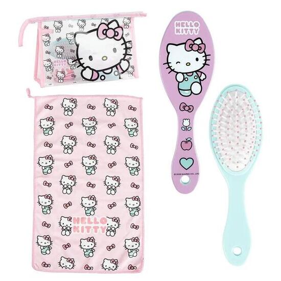 Trousse de toilette avec serviette et brosse à cheveux Cerda Hello Kitty