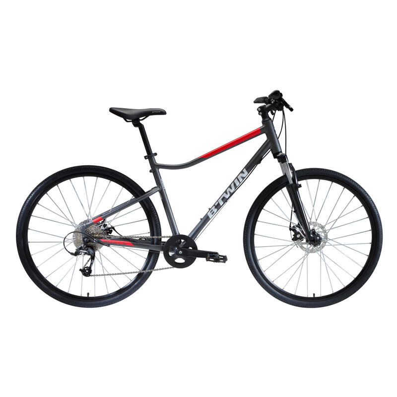 Reconditionné - VÉLO TOUT CHEMIN RIVERSIDE 500 GRIS ROUGE - Très bon