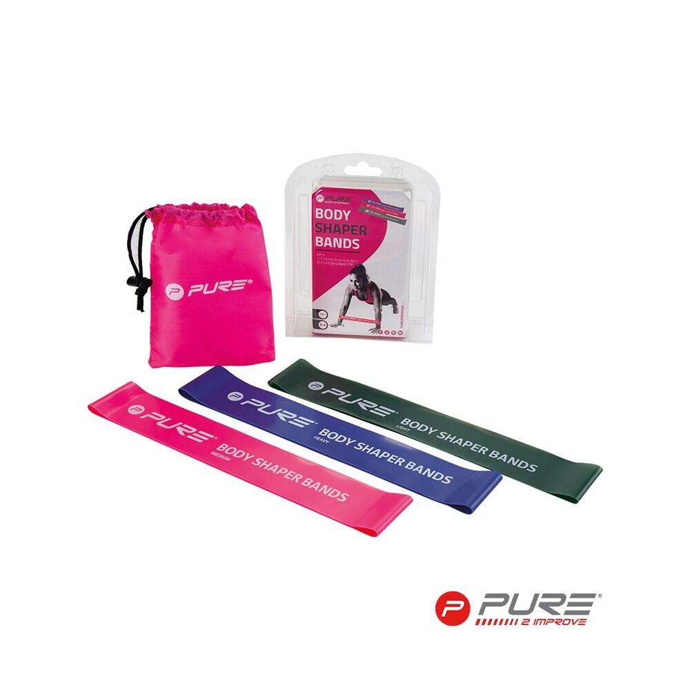 PURE 2 IMPROVE Odporová fitness aerobic guma P2I SET LADIES 3 ks