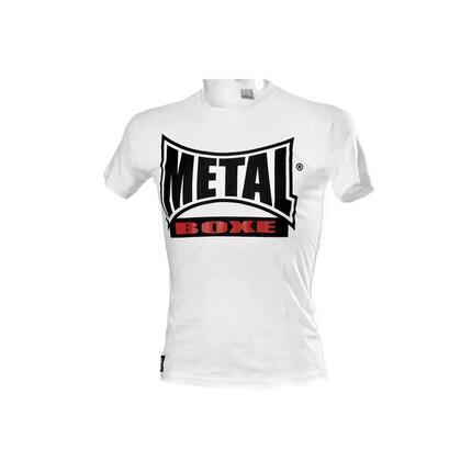 Metal Boxe T-Shirt New Visual Blanc Xl