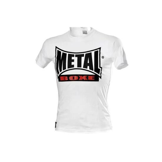 Metal Boxe T-Shirt New Visual Blanc Xl