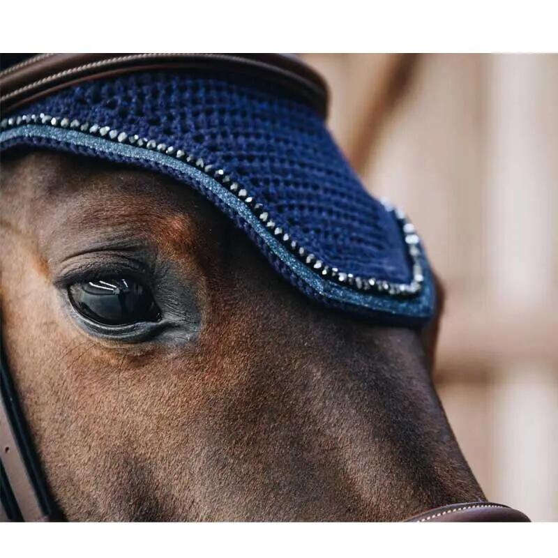 Oornetje Wellington glitter soundless donkerblauw 2/3