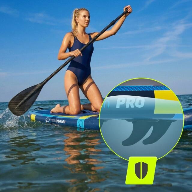 SUP Finne abnehmbar Ersatzfinne Stand Up Paddle Zubehör TSUNAMI 2/7