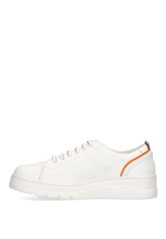 Deportivas Basico Mujer Suela Plana - Modelo F1422 Blanco 3/6