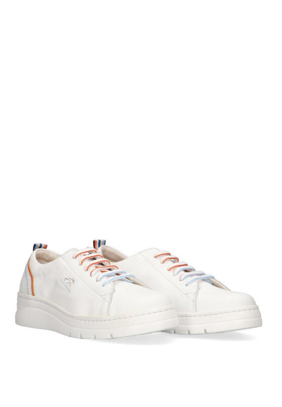 Deportivas Basico Mujer Suela Plana - Modelo F1422 Blanco 2/6