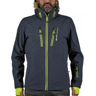 Softshell jas met nepbont peak mountain casada
