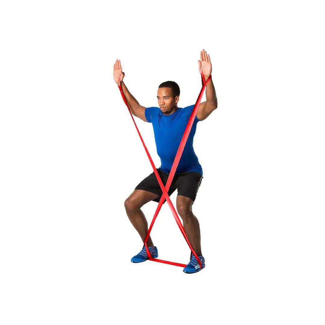 Fitnessband CLX Rot Mittel Fitness / Krafttraining Unisex Rot 3/5