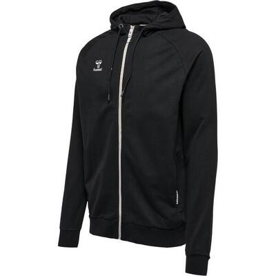 Katoenen zip-up hoodie voor dames hummel move grid