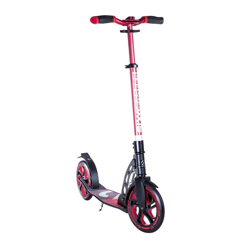 SIX DEGREES Aluminium Scooter 230/215 mm rot