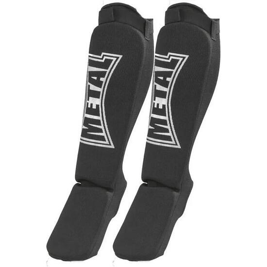 Protège-tibias + pied coton elastisue Metal Boxe