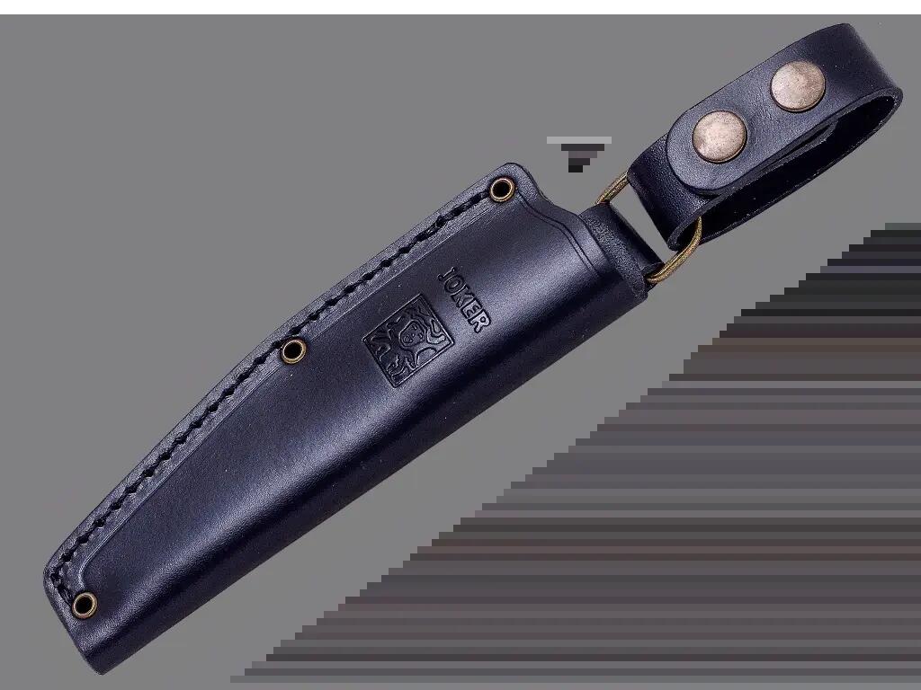 Joker Bushcrafter kés bőr tokkal, rozsdamentes acél penge 10,5 cm 2/3