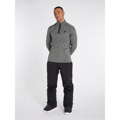 M will 1/4 zip top - trui - 592 dark grey melee - dames - pisteskiën