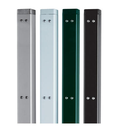 Paar quadratische Aluminium-Tennis-Pfosten zum Einbetonieren Carrington