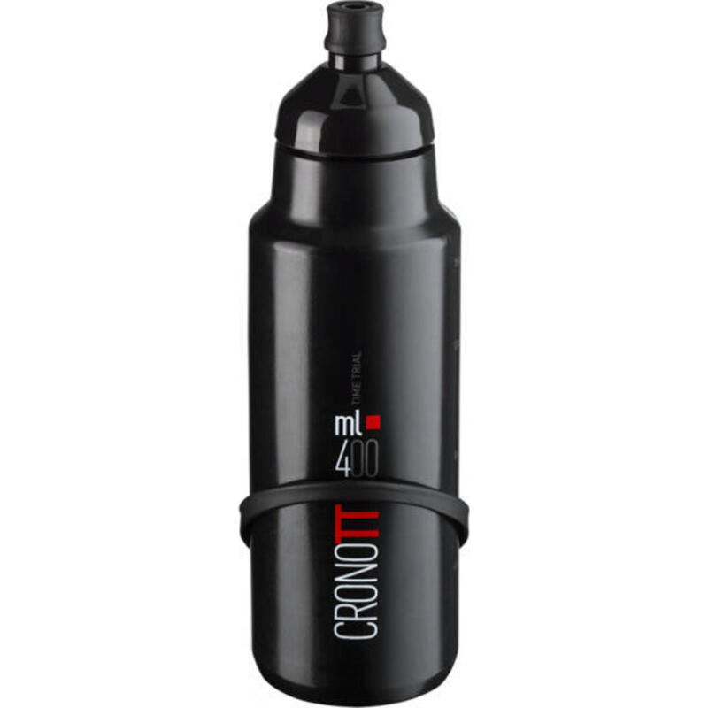 bouteille et support Crono TT 400 ml noir en 2 parties