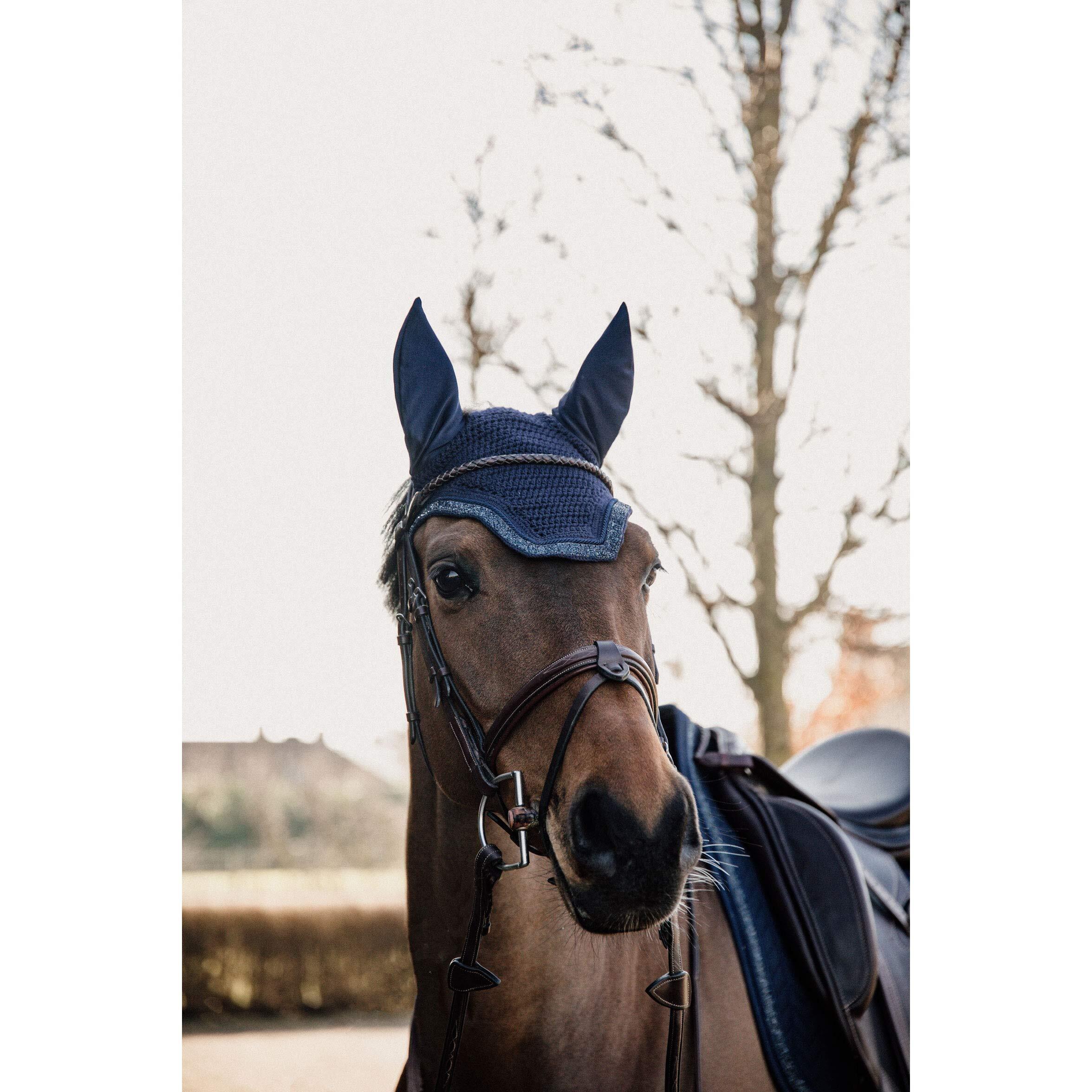 Oornetje Wellington glitter stone donkerblauw 2/4