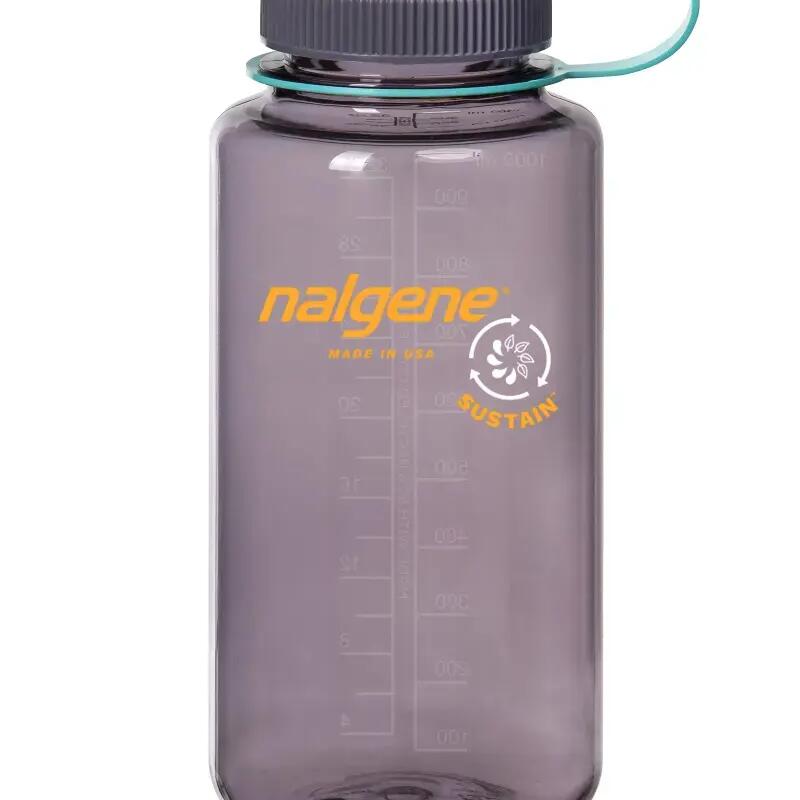 1L Wide Mouth Sustain Water Bottle - Made From 50% Plastic Waste - Aubergine