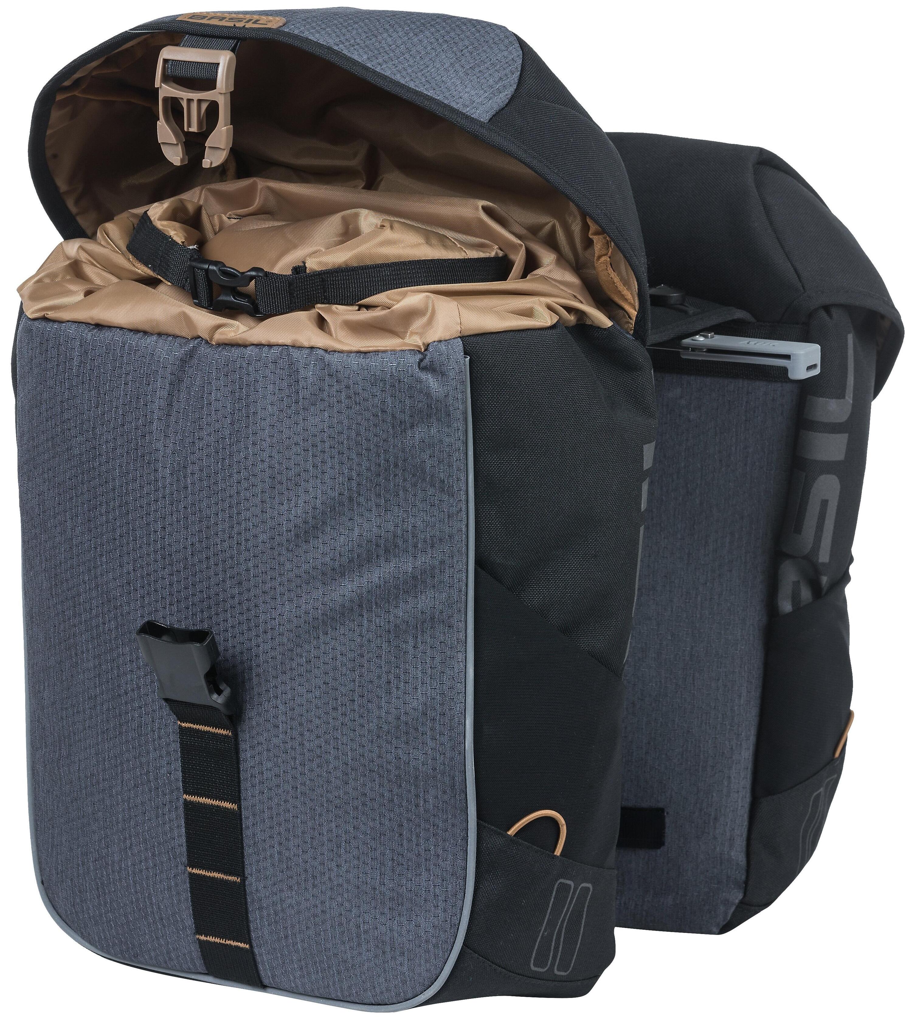 Basil Miles Bolsa Doble - Bolsa deportiva impermeable, 34L, negra 3/3
