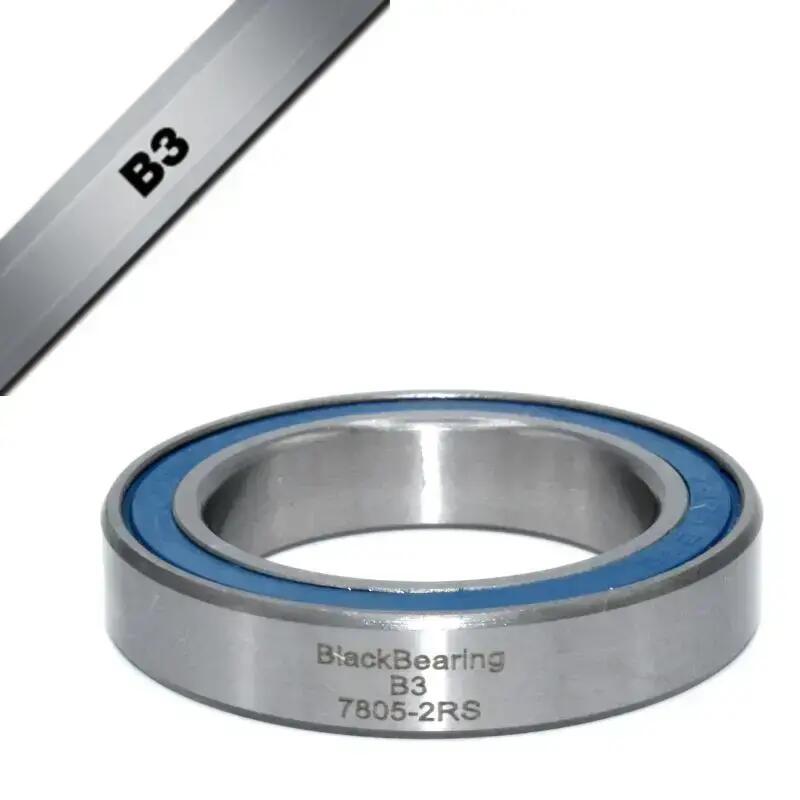 Bearing Black Bearing B3 - 7805-2RS - 25 x 37 x 7 mm