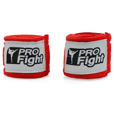 Bendaggio boxe Profight 4 m cotone con velcro