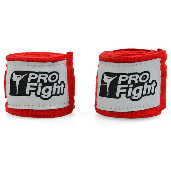 Bendaggio boxe Profight 4 m cotone con velcro