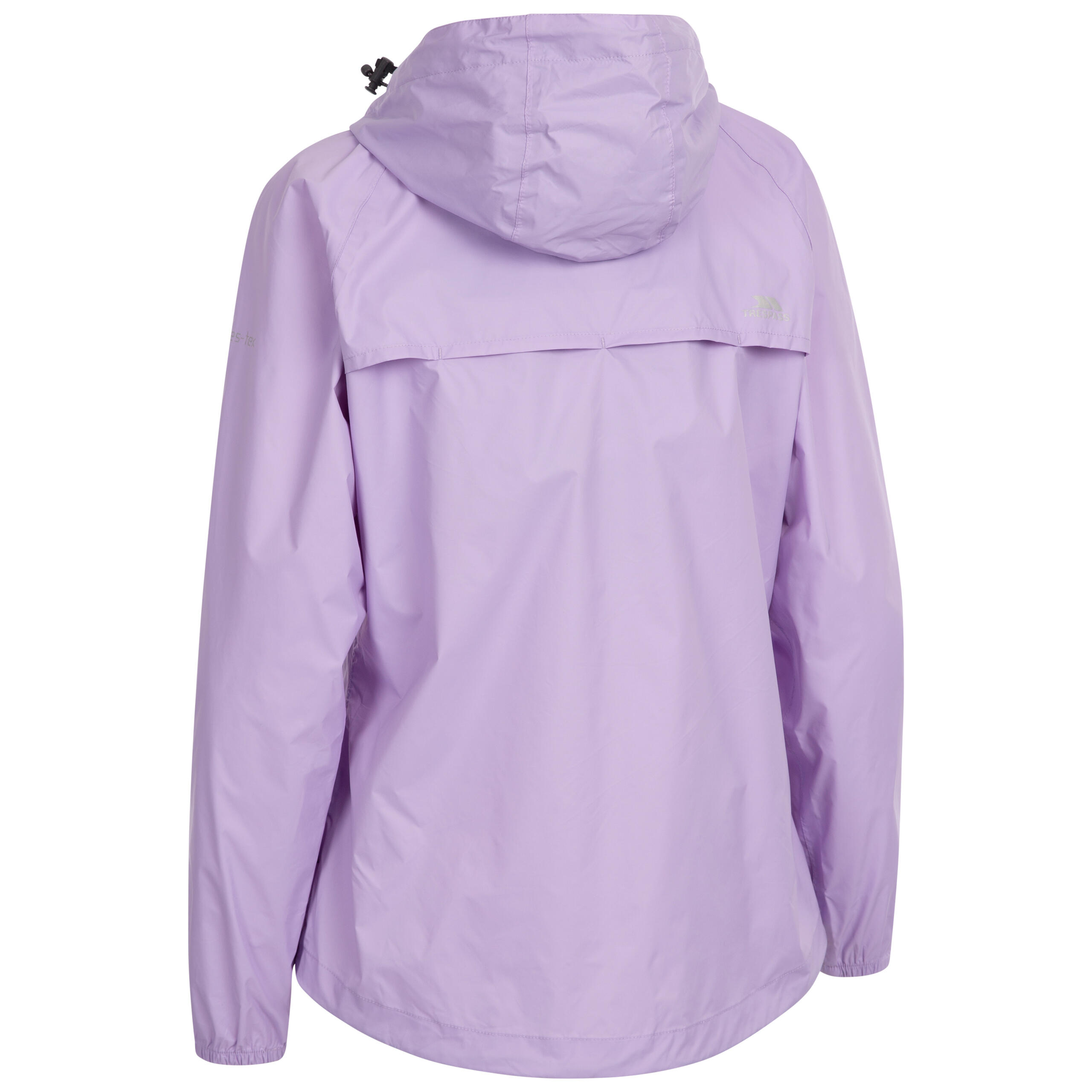 Chaqueta impermeable con capucha y cremallera para mujer Trespass Qikpac 2/6