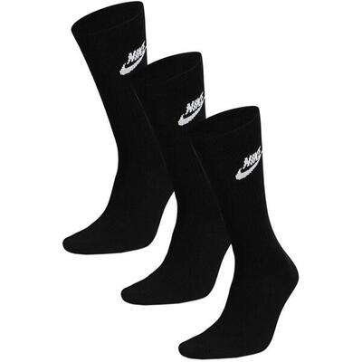 Calzini neri unisex Nike Sportswear Everyday Essential Crew (x3)