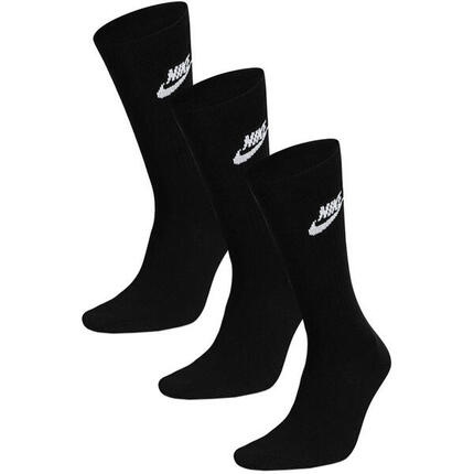 Calcetines negros Nike Sportswear Everyday Essential Crew unisex (x3)</s
