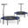 Sechseckiges Fitness Trampolin mit Griff Neo-Sport NS-102