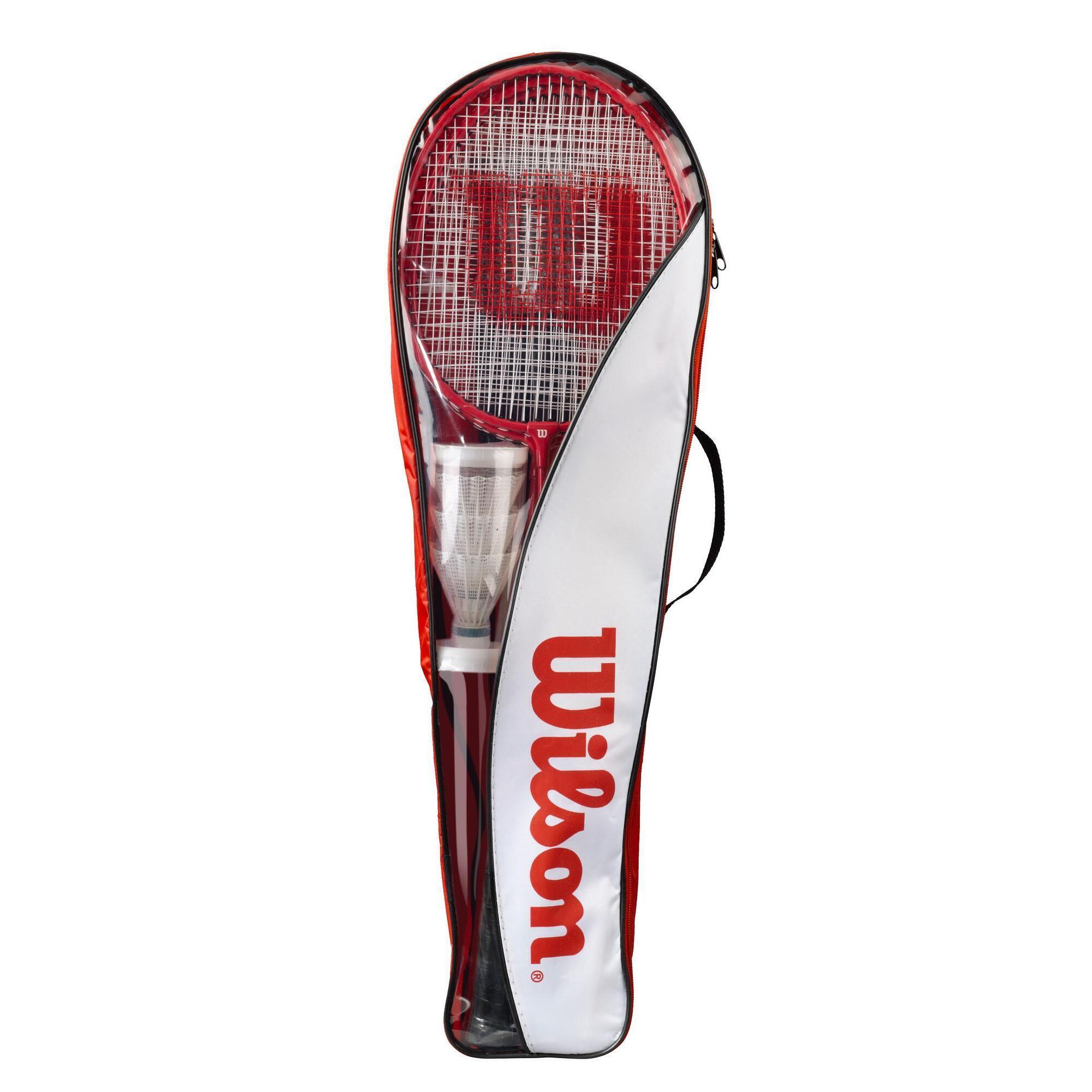 Wilson Tour 4 Racket Badminton Set With Net, Post & Shuttles 2/2