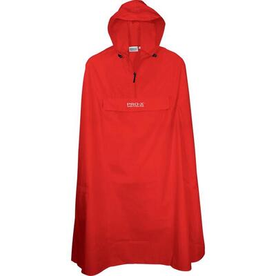 Poncho antipioggia unisex PASO rosso