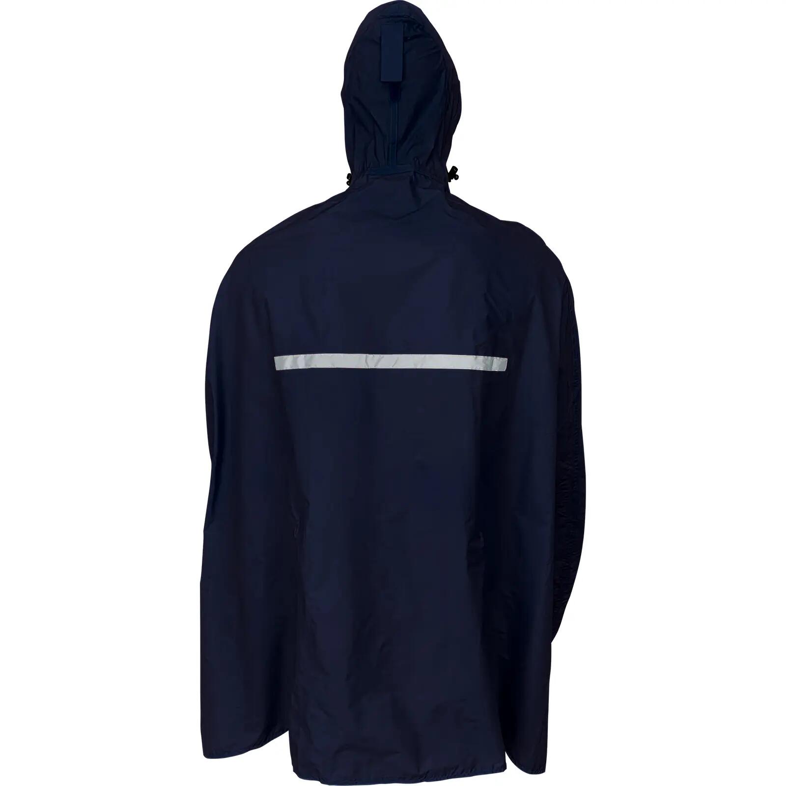 Poncho de pluie unisexe PASO bleu marine 2/2