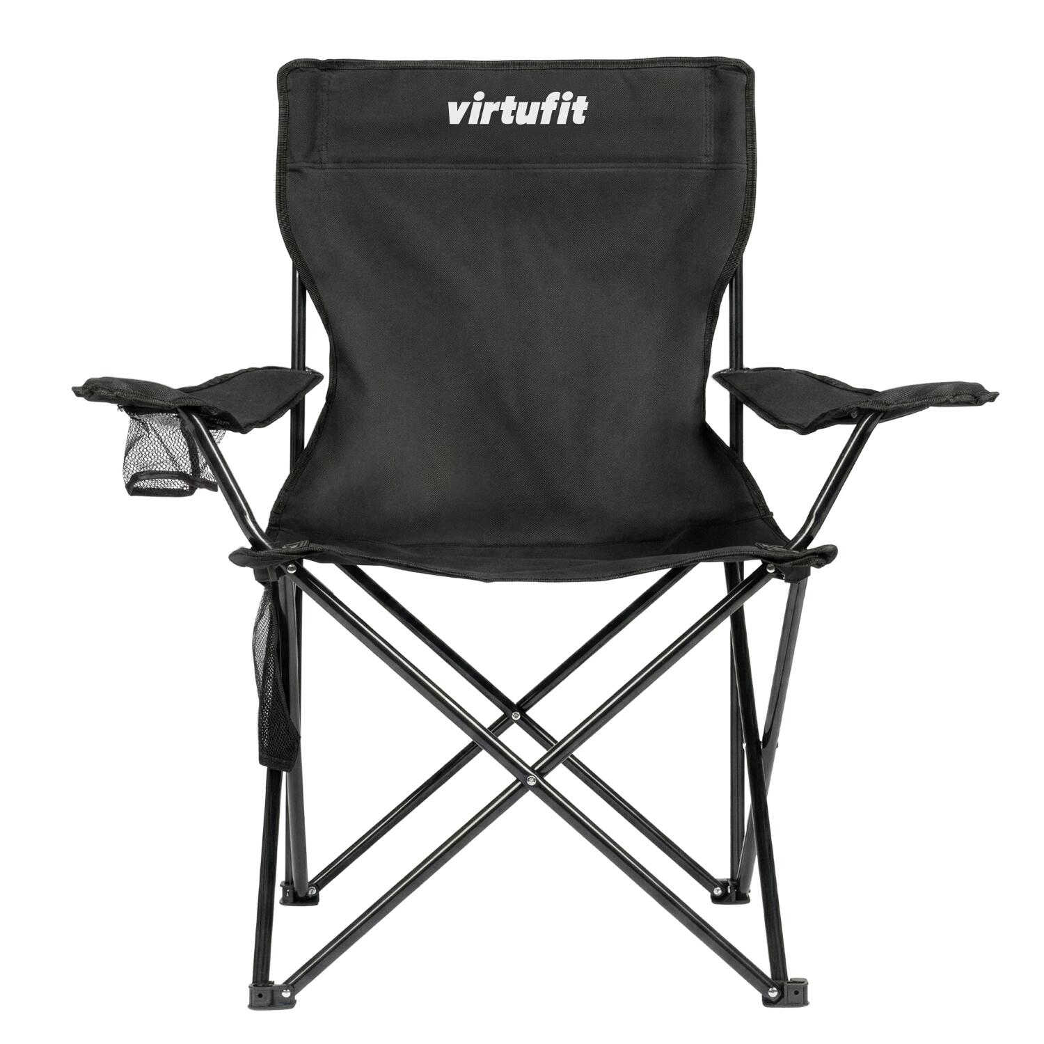 Chaise de camping pliable - Noir 7/8